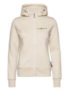 W Gale Logo Zip Hood Sport Sweat-shirts & Hoodies Hoodies Beige Sail R...