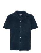 Terry Bowling Designers Shirts Short-sleeved Blue Nikben