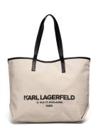 Rsg Canvas Shopper Shopper Veske Cream Karl Lagerfeld