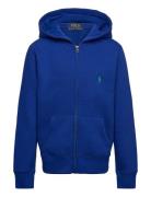 Fleece Full-Zip Hoodie Tops Sweat-shirts & Hoodies Hoodies Blue Ralph ...