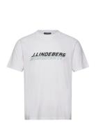 Parcy Logo Tee Tops T-shirts Short-sleeved White J. Lindeberg