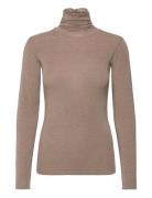 Cc Heart Lana Turtleneck Tops Knitwear Turtleneck Brown Coster Copenha...