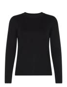 Objester Sli L/S Knit Pullover Noos Tops Knitwear Jumpers Black Object