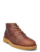 Slhricco Leather Chukka Boot Støvletter Med Snøring Brown Selected Hom...