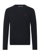 Alpaca Blend-Lsl-Plo Tops Knitwear Round Necks Black Polo Ralph Lauren