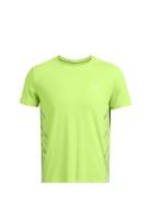 Ua Launch Elite Graphic Ss Tops T-shirts Short-sleeved Green Under Arm...