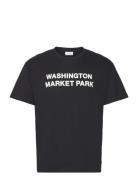 Washington T-Shirt Tops T-shirts Short-sleeved Black Les Deux