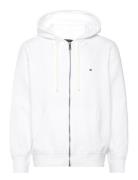 Essential Fleece Zip Through Tops Sweat-shirts & Hoodies Hoodies White...