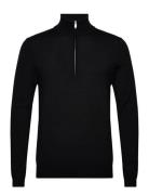 Mamason Sz Tops Knitwear Half Zip Jumpers Black Matinique