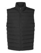 Slhbarry Quilted Gilet Noos Vest Black Selected Homme