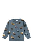 Nmmnappe Nreg Sweat Card Bru Tops Knitwear Cardigans Blue Name It