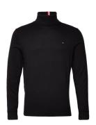 Pima Org Ctn Cashmere Roll Neck Tops Knitwear Turtlenecks Black Tommy ...