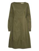 Cuantoinett Dress Knelang Kjole Khaki Green Culture