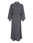 Kajola Shirt Dress Maxikjole Festkjole Grey Kaffe