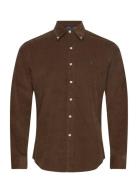 Custom Fit Corduroy Shirt Tops Shirts Casual Brown Polo Ralph Lauren