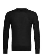 Mode Merino Crew Tops Knitwear Round Necks Black AllSaints