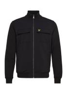 Hybrid Zip Track Jacket Tynn Jakke Black Lyle & Scott