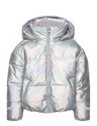 Jacket Puffer Fôret Jakke Silver Lindex