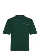 Relaxed Fit Logo Jersey T-Shirt Tops T-shirts Short-sleeved Green Polo...