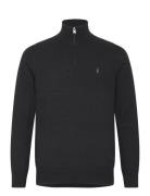 Kilburn Zip Funnel Tops Knitwear Half Zip Jumpers Black AllSaints