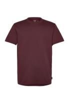 Hco. Guys Knits Tops T-shirts Short-sleeved Burgundy Hollister