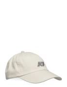 6 Panel Classic Hat Sport Headwear Caps Cream New Balance