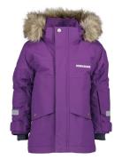 Bjärven Kids Parka 3 Parkas Jakke Purple Didriksons