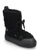 Lace-Up Faux Shearling Snowboot Shoes Wintershoes Black Tommy Hilfiger