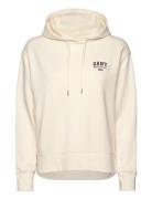 Small Graphic Hoodie Tops Sweat-shirts & Hoodies Hoodies Cream GANT