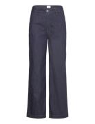 Nuamber Pants Dark Blue Bottoms Jeans Wide Blue Nümph