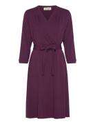 Kate Dress Knelang Kjole Burgundy Jumperfabriken