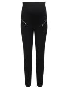 Olmdaphne Hw Zip Legging Pnt Bottoms Leggings Black Only Maternity