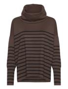 Grilasz Cowlneck Pullover Tops Knitwear Turtleneck Brown Saint Tropez