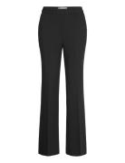 Slim Flare Slack Bottoms Trousers Straight Leg Black GANT