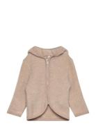 Jacket Ears Wool Fleece Outerwear Fleece Outerwear Fleece Jackets Beig...