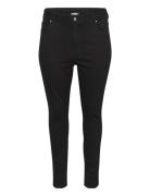 Kcjolie Flora Long Jeans Bottoms Jeans Slim Black Kaffe Curve