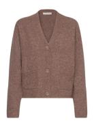 Pzastra Short Cardigan Tops Knitwear Cardigans Brown Pulz Jeans