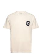 G Graphic T-Shirt Tops T-shirts Short-sleeved Cream GANT