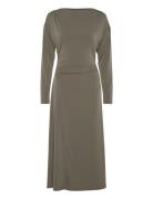 Samira Jersey Dress Knelang Kjole Khaki Green French Connection