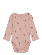 Hcbaloo - Bodysuit Bodies Long-sleeved Pink Hust & Claire