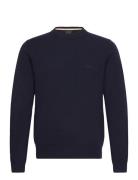 Ebacio Tops Knitwear Round Necks Navy BOSS