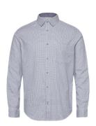 Structured Shirt Tops Shirts Business Blue Tom Tailor