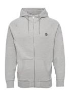 Exeter River Brushed Back Full Zip Hoodie Medium Grey Heather Designer...