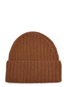 Wells Fleck Rib Beanie Accessories Headwear Beanies Brown Les Deux