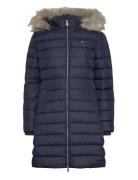 Tjw Essential Hooded Down Coat Fôret Kåpe Navy Tommy Jeans