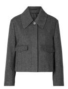 Slfhenny Short Wool Jacket Ulljakke Jakke Grey Selected Femme