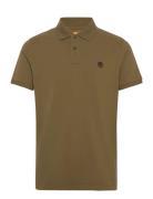 Millers River Pique Short Sleeve Polo Dark Olive Designers Polos Short...