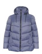 Kcsusanna Jacket Fôret Jakke Blue Kaffe Curve