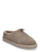 Home Slipper Suede Slippers Tøfler Beige Les Deux