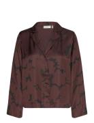 Mehinaiw Blouse Tops Blouses Long-sleeved Brown InWear